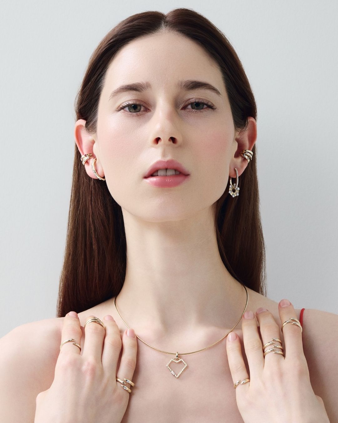 HEART TRIO PENDANT WITH CLIPS