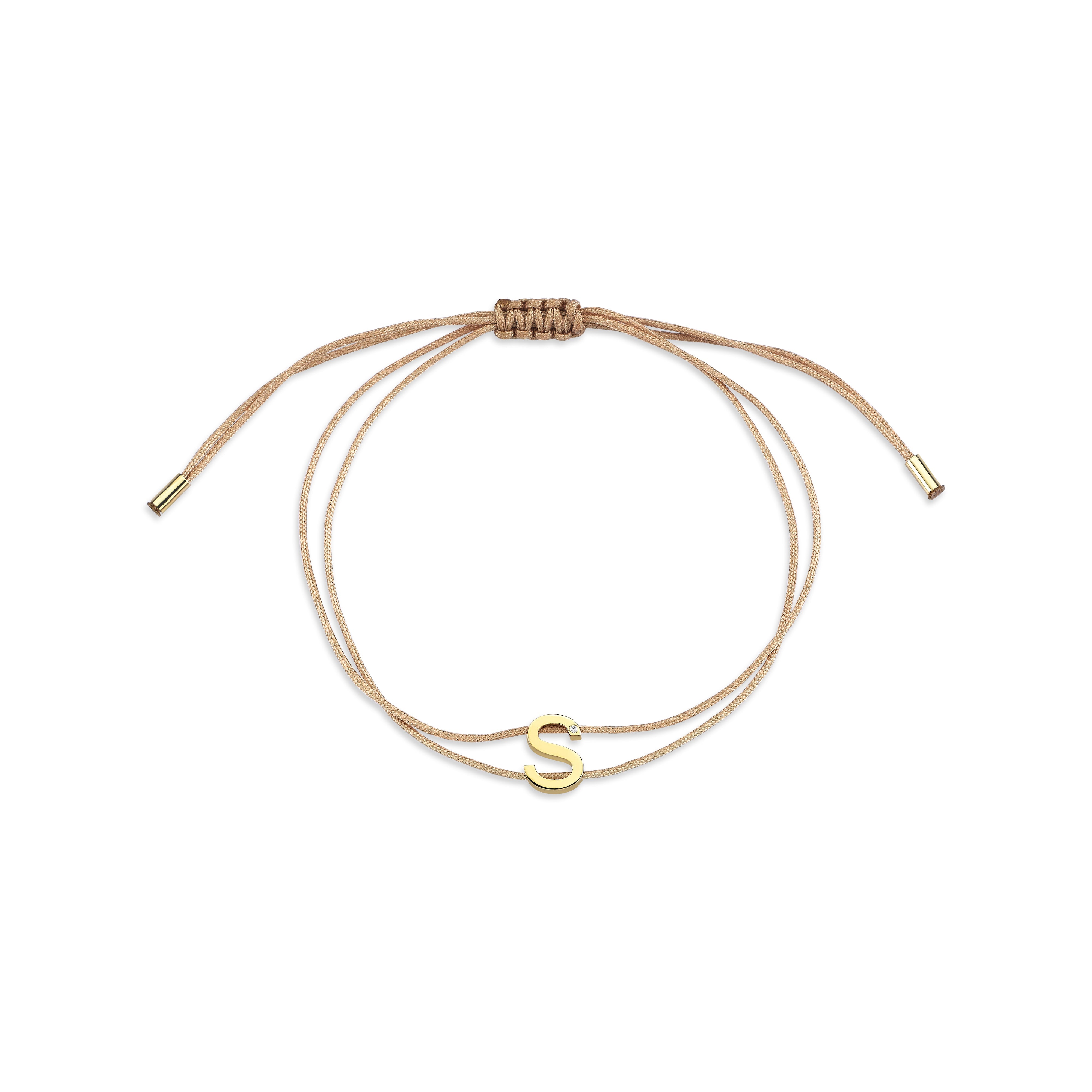 INITIAL STRING BRACELET