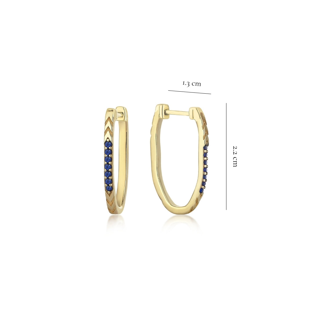 SMALL MAHUKA SAPPHIRE HOOP