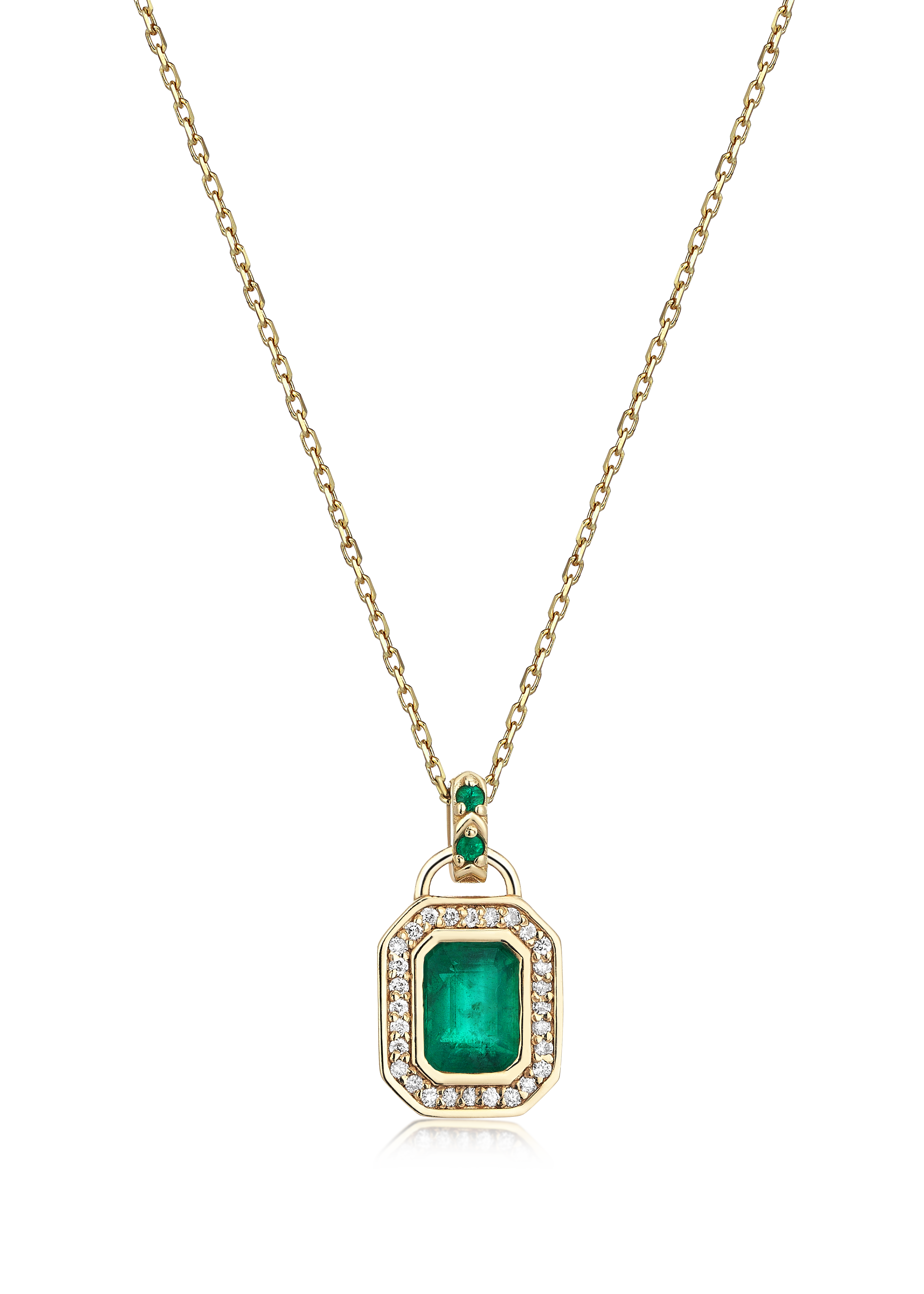 REGANA WITH EMERALD NECKLACE