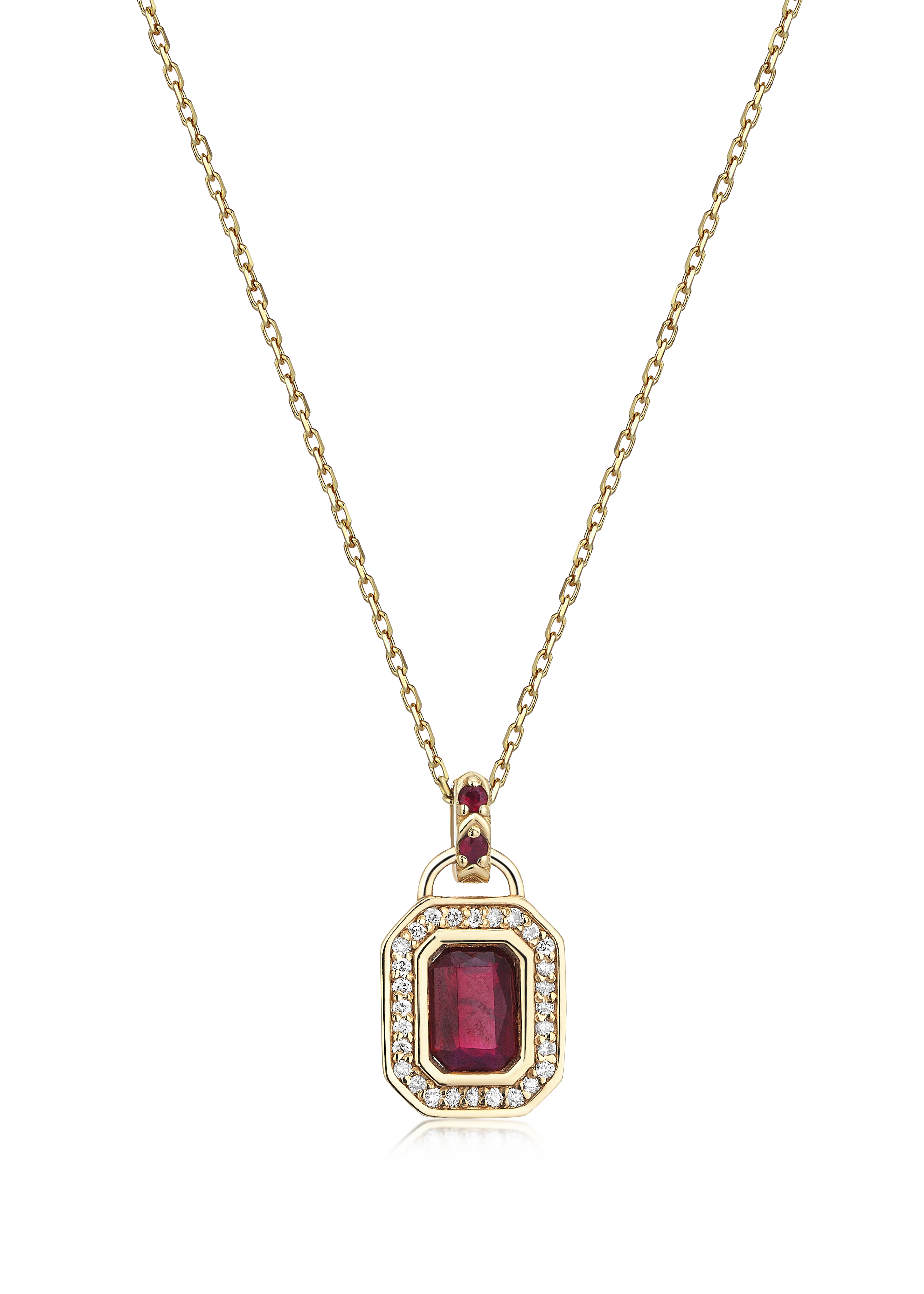 REGANA WITH RUBY NECKLACE