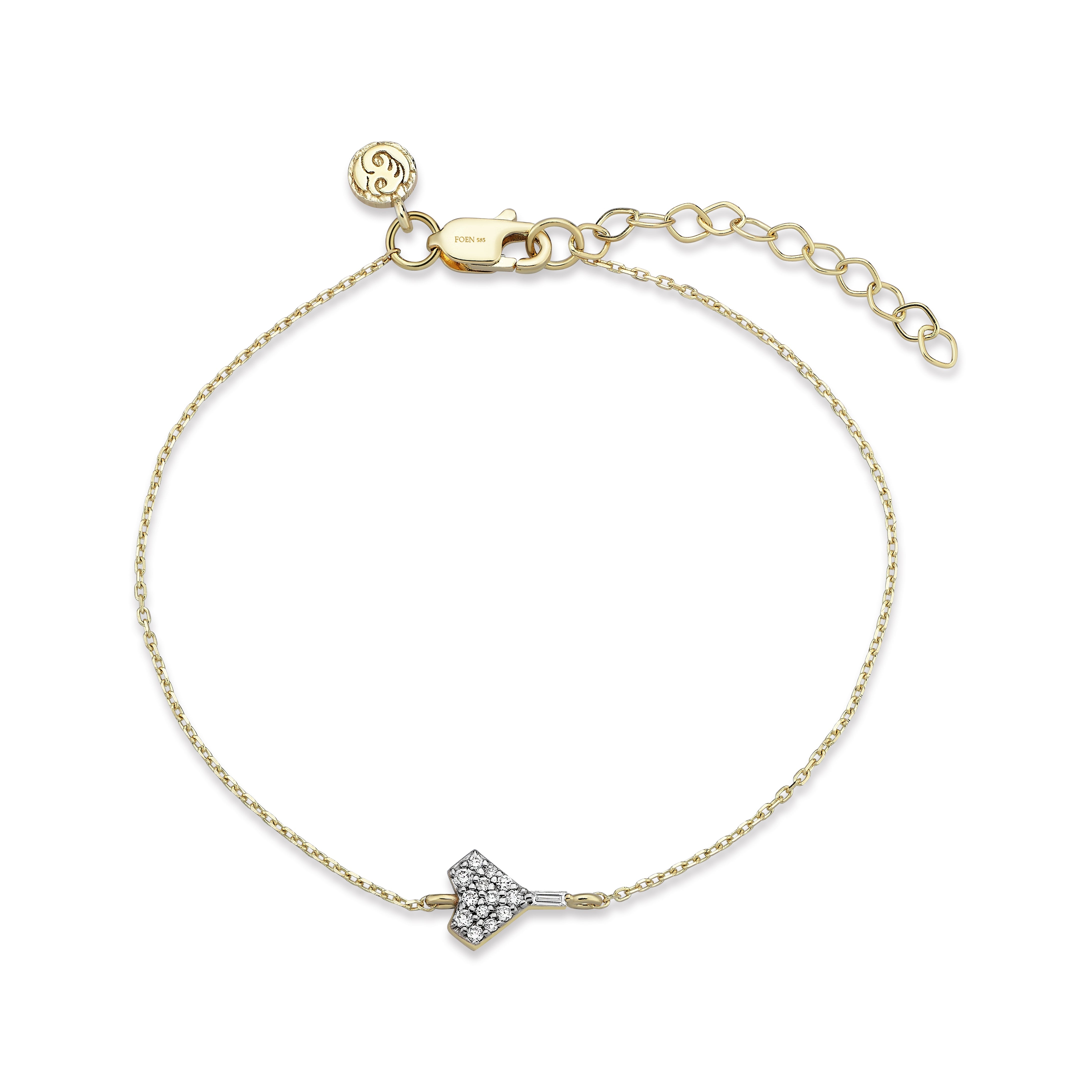 HEART FULL OF DIAMONDS MINI BRACELET