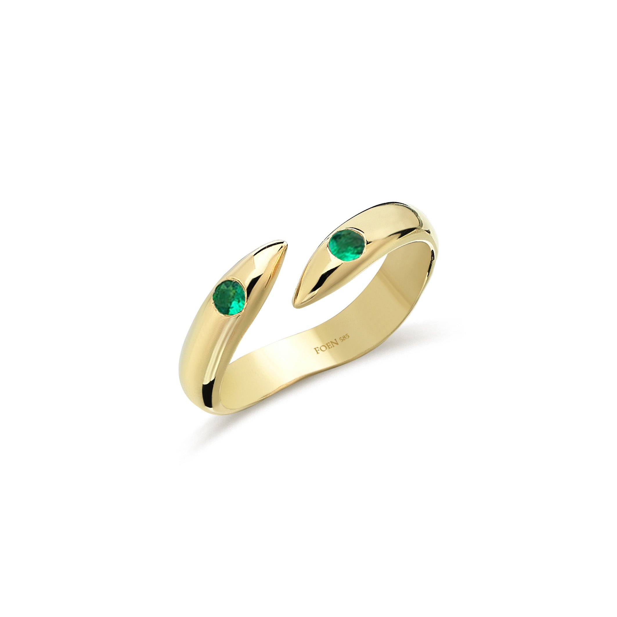 PRESA TWOFOLD EMERALD RING