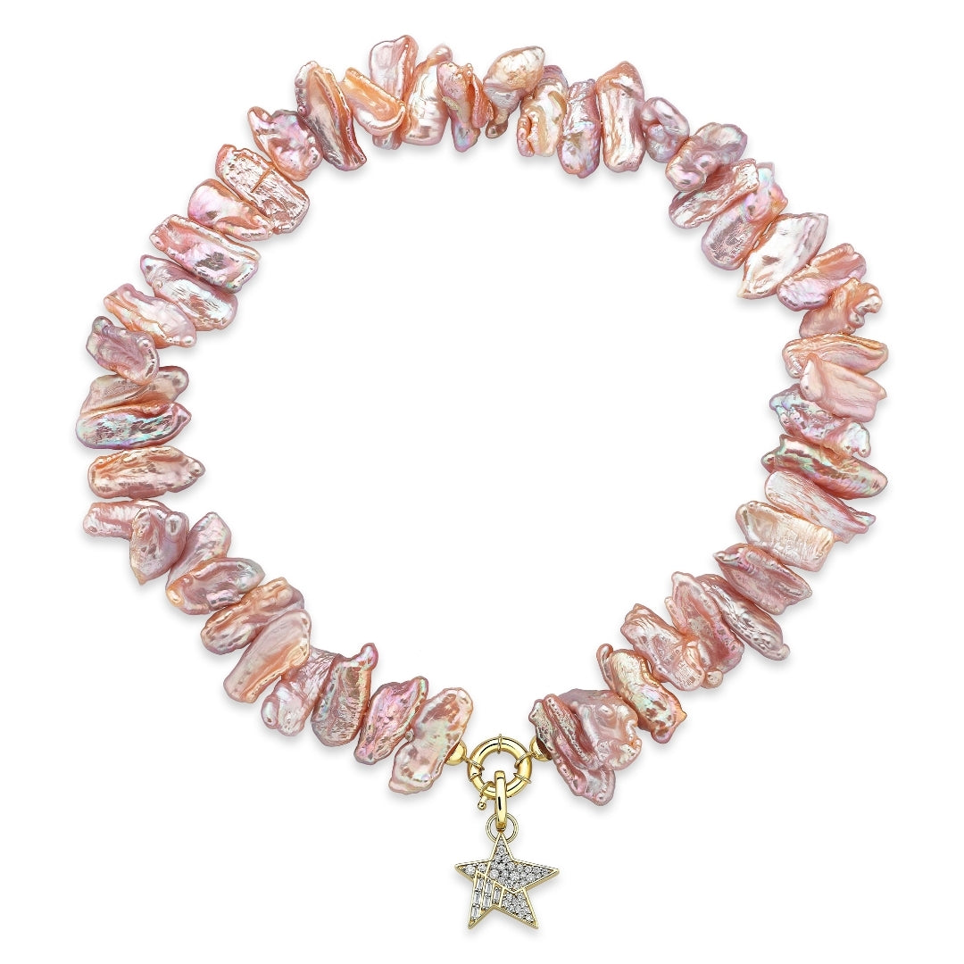 Perla Choker Pink