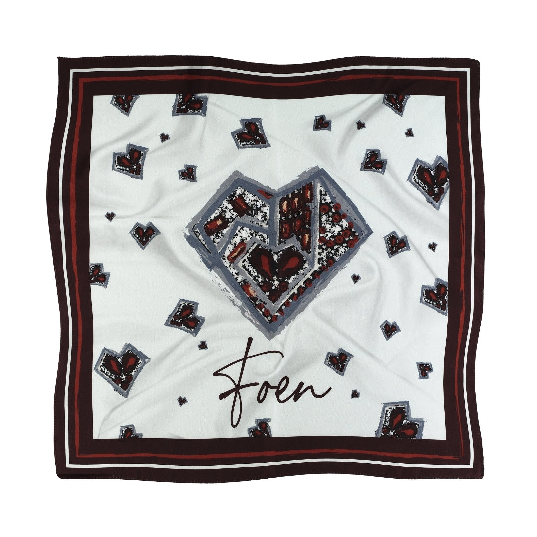 HEART SCARF 90x90