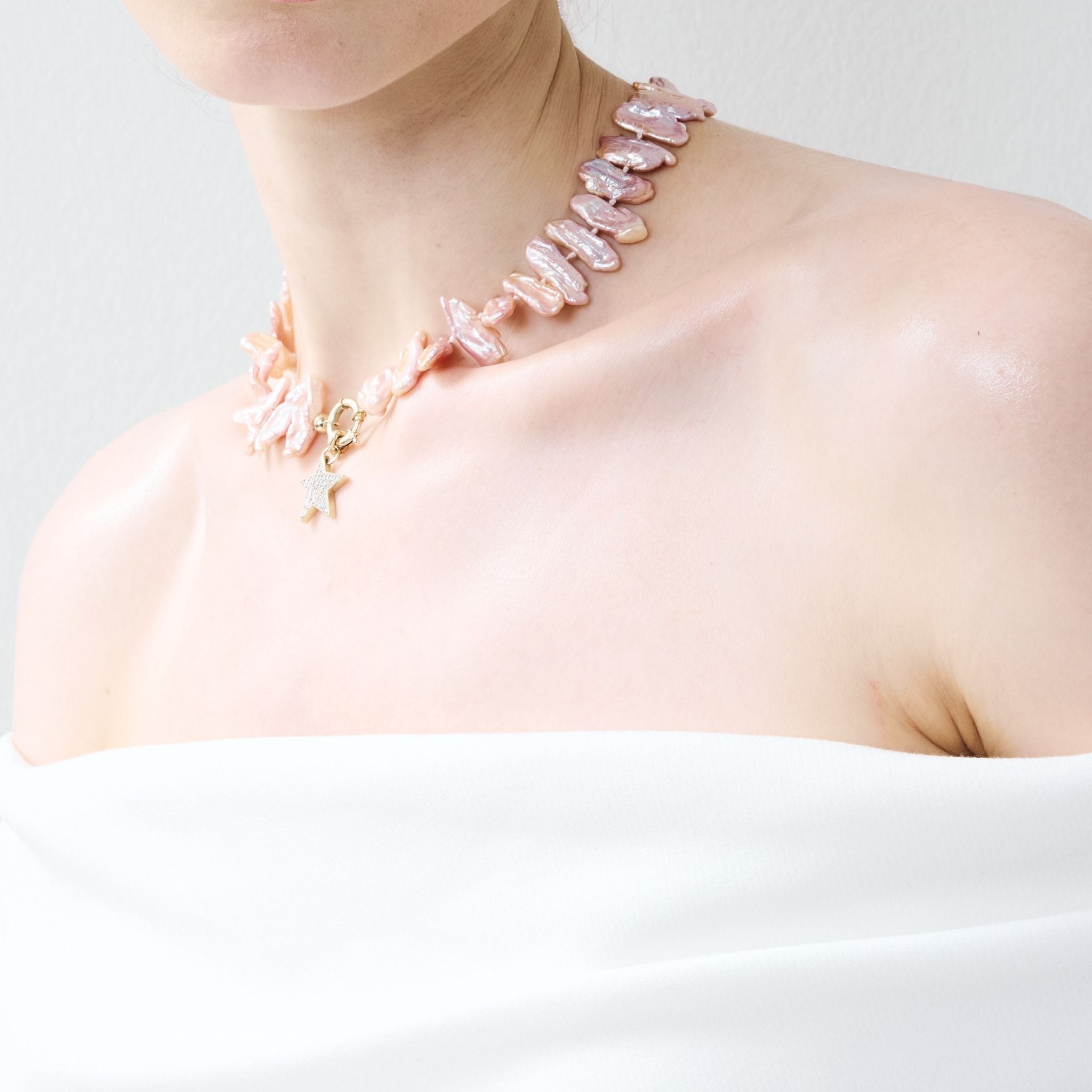 Perla Choker Pink