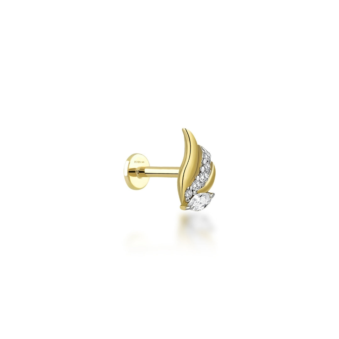 Flame Diamond Piercing