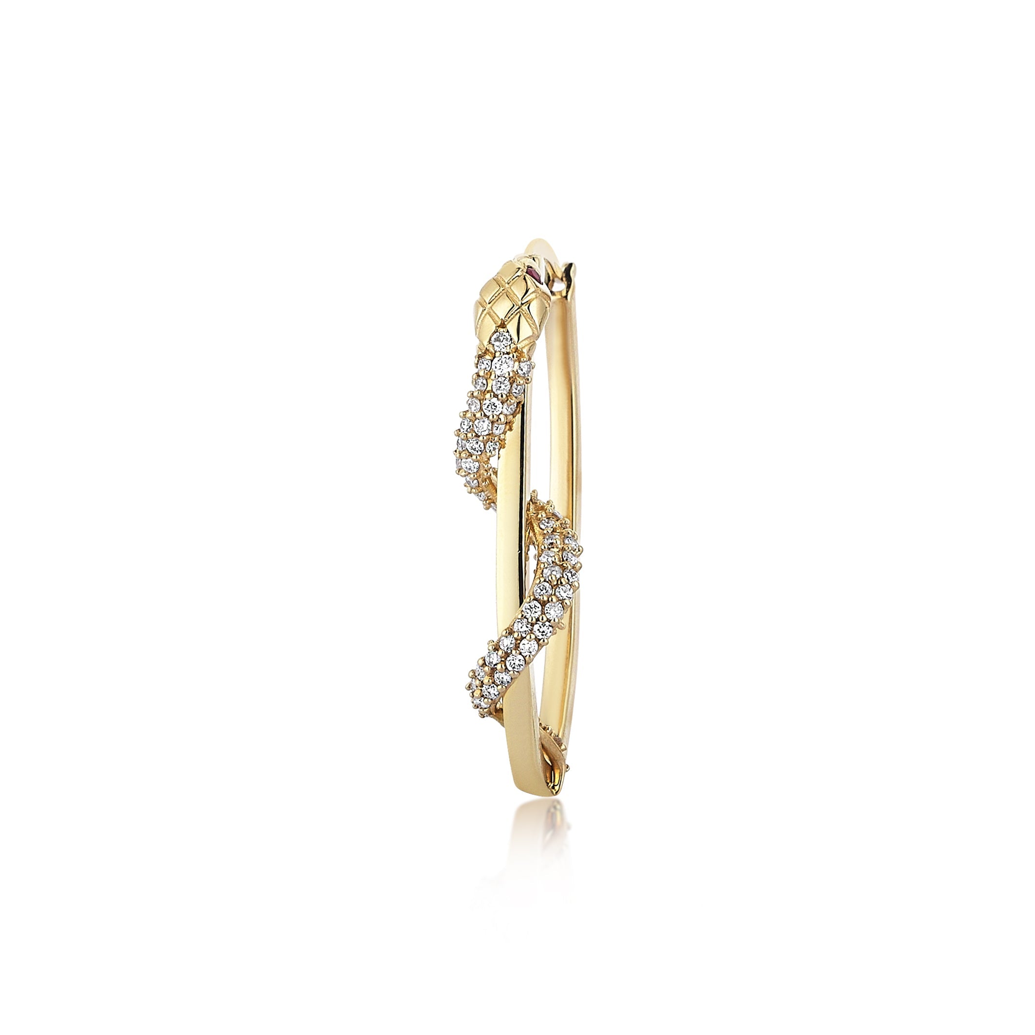 REBORN EARRING WITH PAVE DIAMOND