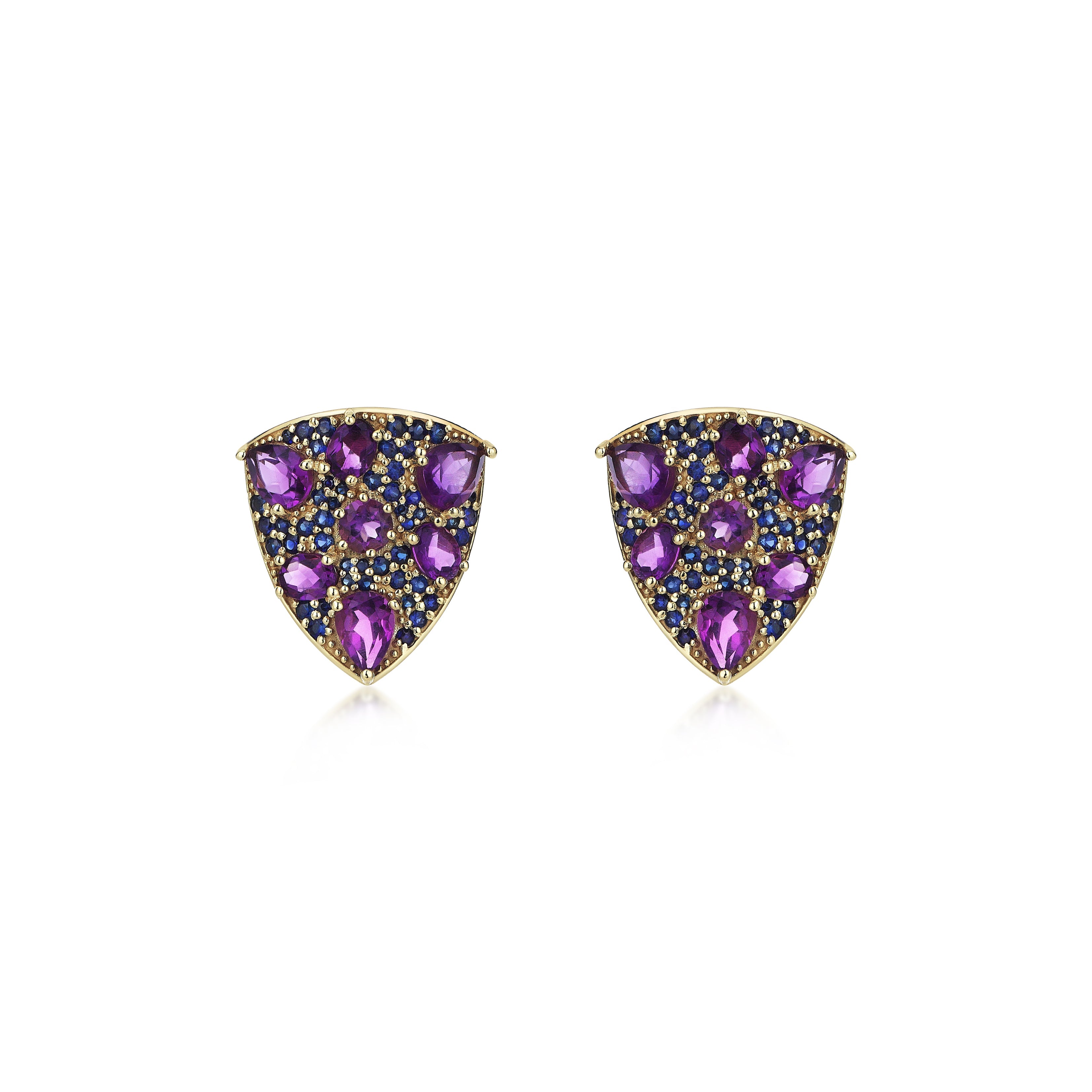 RHEAN EARRING WITH SAPPHIRE & AMETHYST