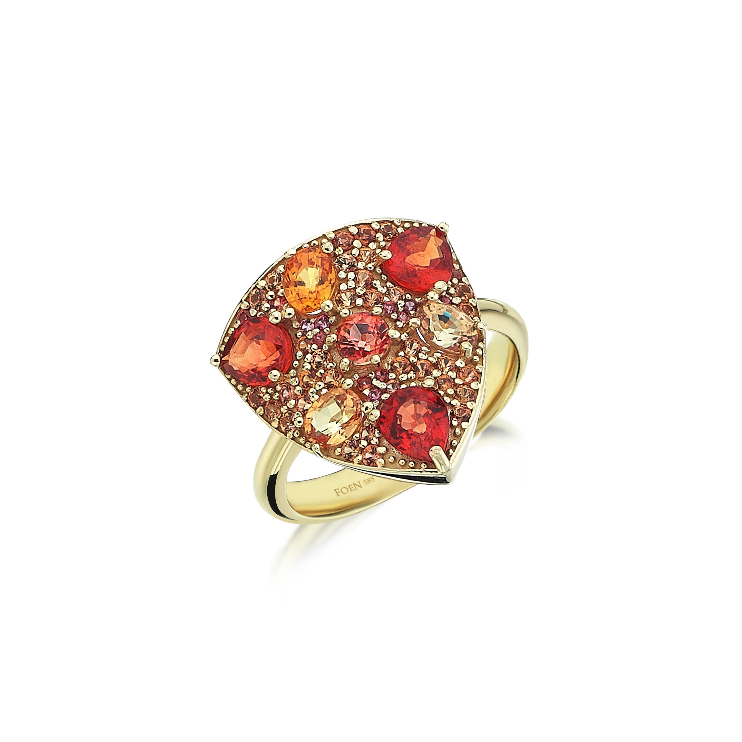 RHEAN WITH ORANGE SAPPHIRE RING